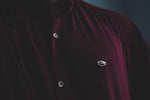 Men's Lapel Long Sleeve Solid Color Loose Fit Polo Shirt