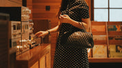 elegant vintage dot A-line midi dress