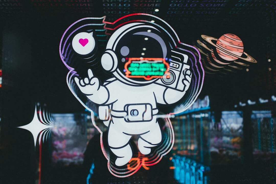 Galaxy Star Projector Astronaut Night Light