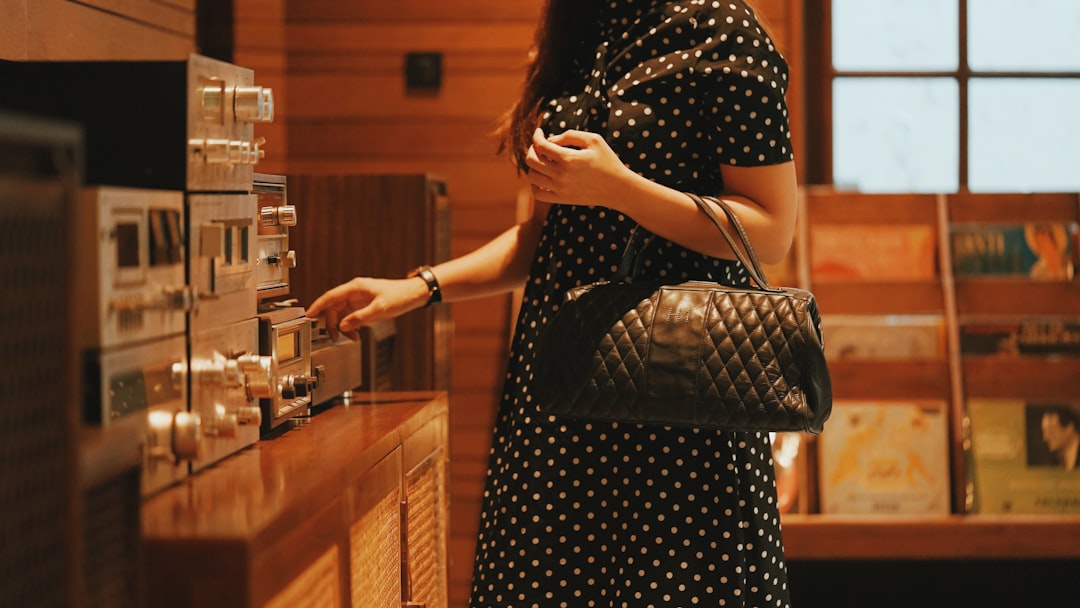 elegant vintage dot A-line midi dress