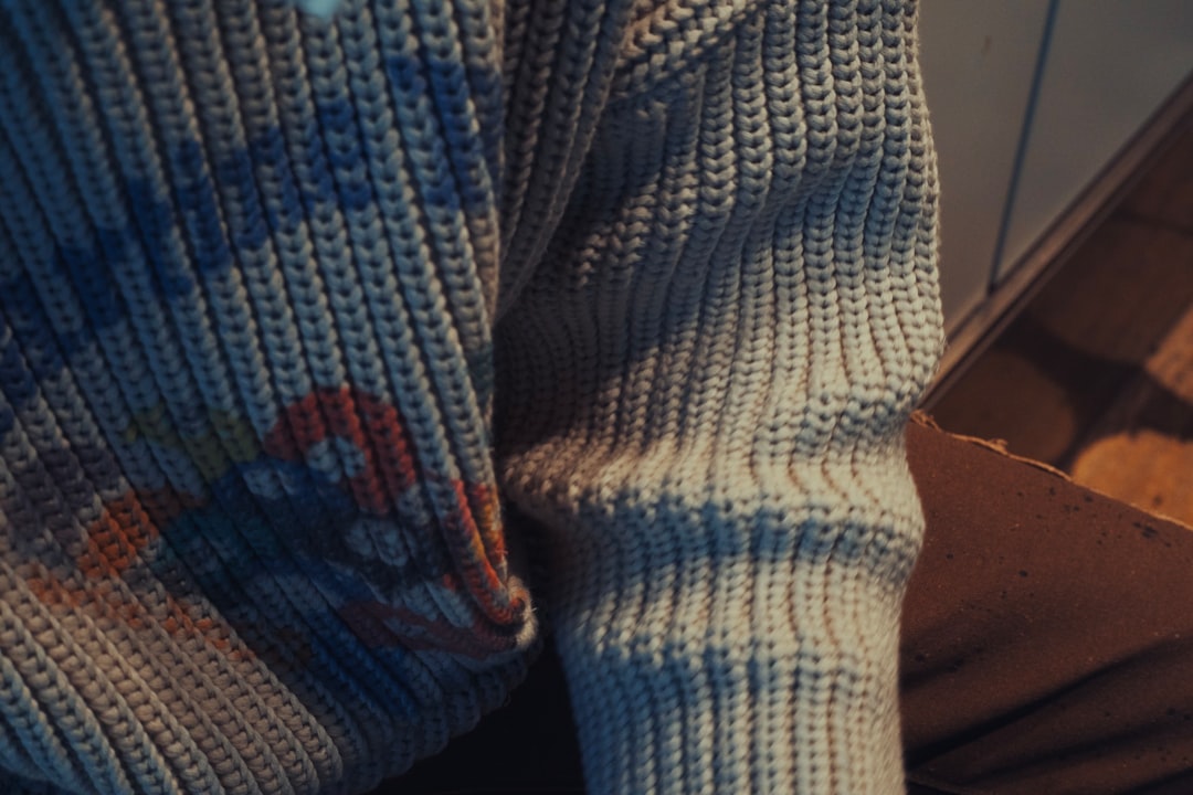 men knitted stripe cardigan