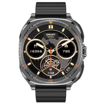 1.53-inch Display 2-in-1 Smart Sports Watch with a sleek design and digital interface.