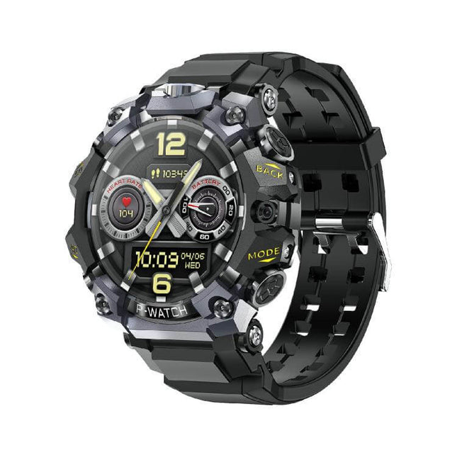 1.75 inch AMOLED GPS Sport Smart Watch front look showcasing the always on visual user interface