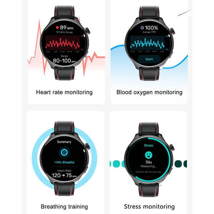 1.75 inch AMOLED GPS Sport Smart Watch female physiological cycle health tracker log overview