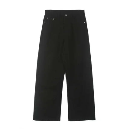 100 cotton mens baggy straight jeans brown straight casual jeans