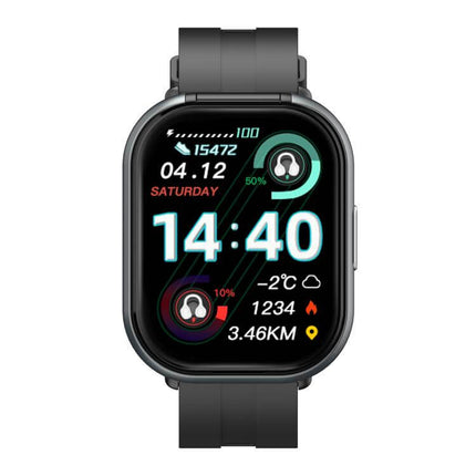 2.01 inch TFT Screen Smart Bluetooth Watch sleek side compartment opening storing premium TWS headphones