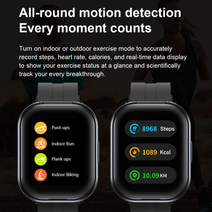 2.01 inch TFT Screen Smart Bluetooth Watch multi language watch face settings navigation preview