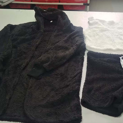 3pcs Womens Clothing Long Sleeve Crop Pajama Set XL size 80 waistline.