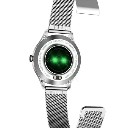 Chivo kw10pro Womens Smart Watch Steel Slim Fit crisp digital screen showing customized incoming call notifications