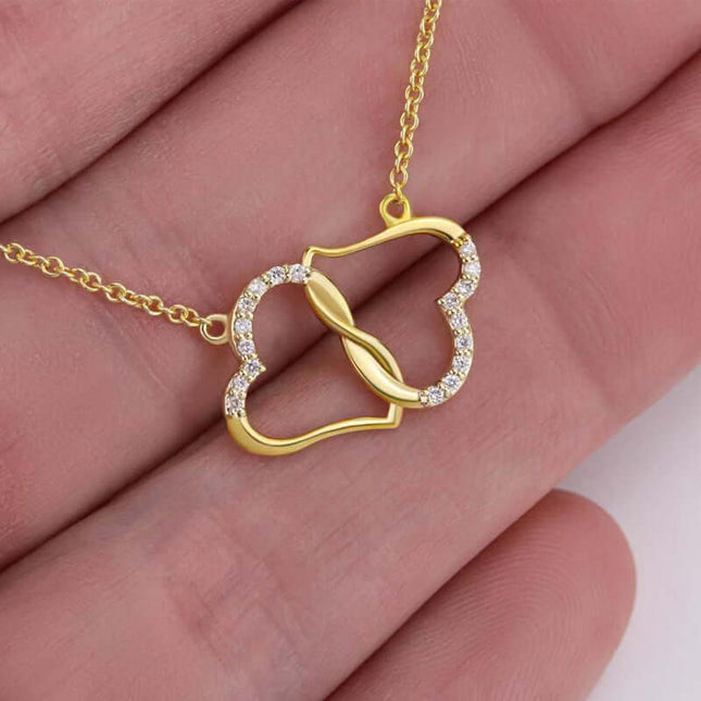 Double Heart Love Necklace perfect Mother's Day gift idea