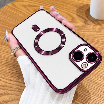 Electroplating MagSafe Phone Case, For iPhone 13 Pro Max, For iPhone 13 Pro, For iPhone 13, For iPhone 12