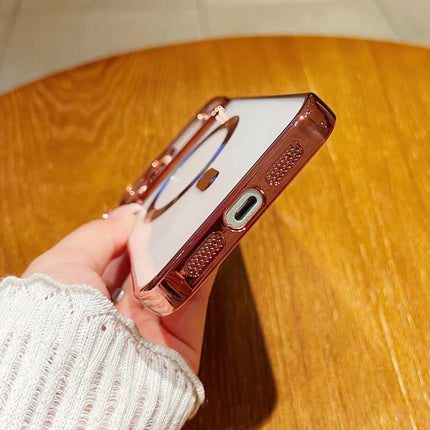 Electroplating MagSafe Phone Case, For iPhone 13 Pro Max, For iPhone 13 Pro, For iPhone 13, For iPhone 12