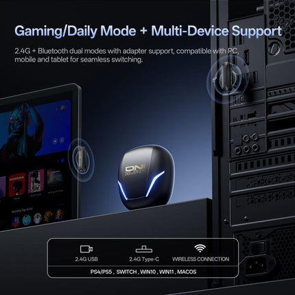 Écouteurs Bluetooth sans fil double mode ONIKUMA T27