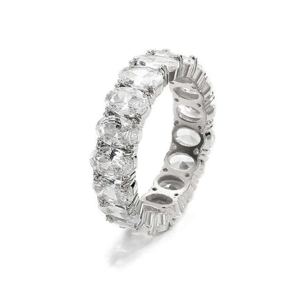 Elegant Luxe Copper Ring Inlaid With Zirconias women jewelry