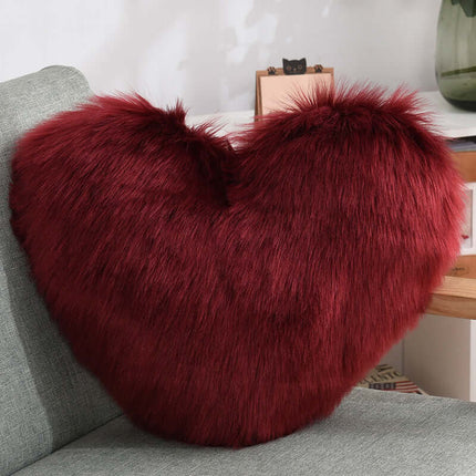 Heart Shaped Plush Throw Pillow nordic style home accessory