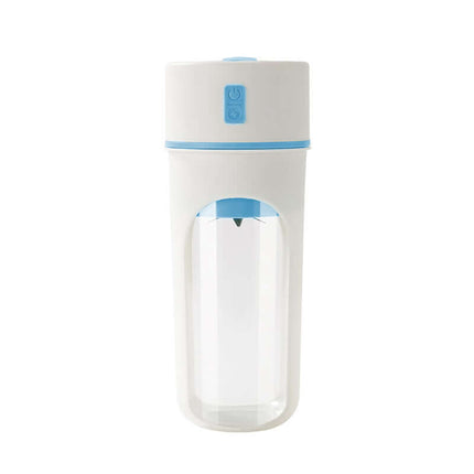 Kitchen Electric Juicer USB Charging Wireless Blender white and blue portable design for easy blending.