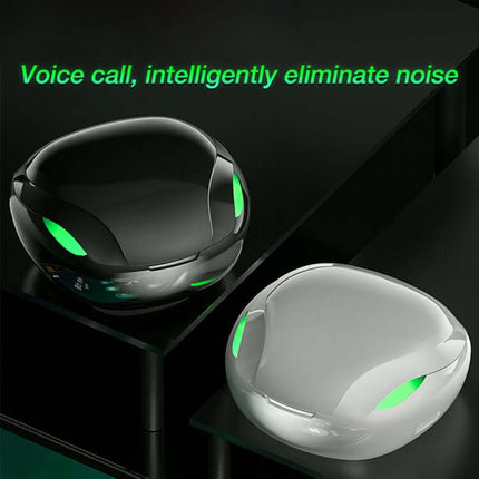 Lenovo XT92 TWS Bluetooth 5.1 Wireless Gaming Earphones LED light detail 5.1 earphones side angle