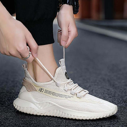Men Sneakers Lightweight Breathable Walking Shoes showing the breathable mesh upper.