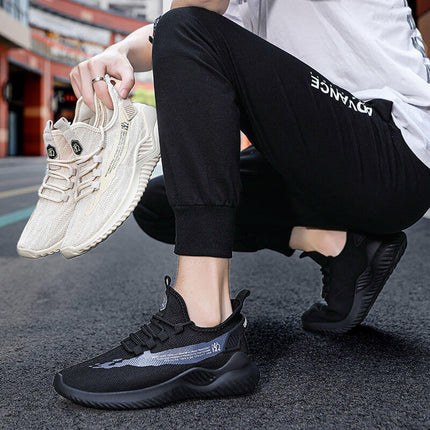 Men Sneakers Lightweight Breathable Walking Shoes low-top style for a modern look.