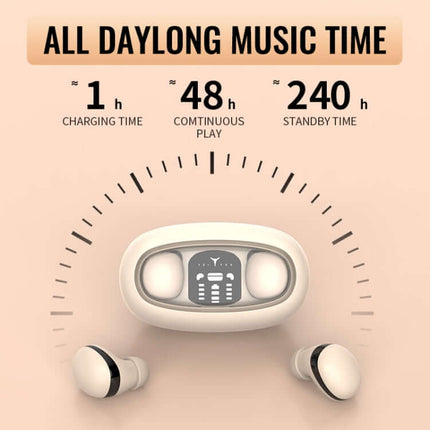 mini tws sleep wireless bluetooth earphones resting position