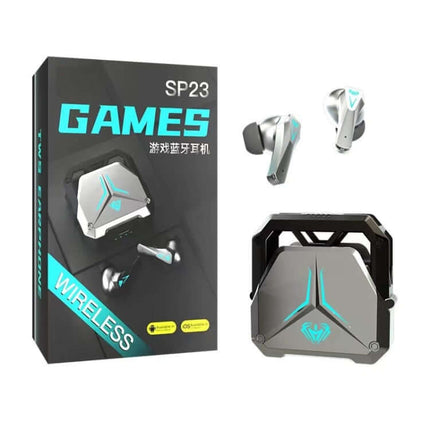 sp23 tws wireless gaming earphones with noise reduction packaging