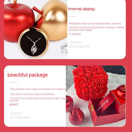 Soap Rose Jewelry Gift Box holding a wedding ring