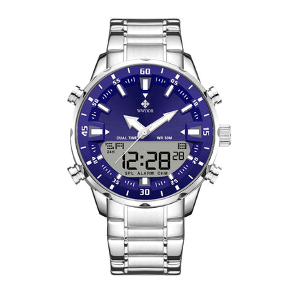 Steel Band Cool And Stylish Mens Watch Japanese quartz movement.