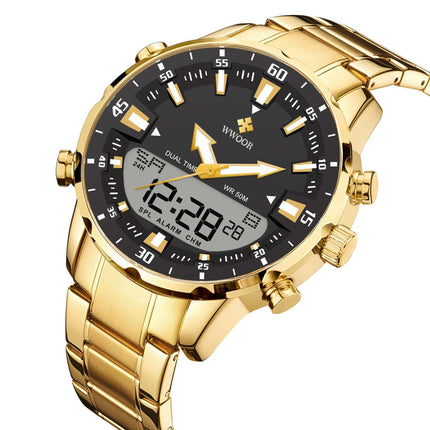 Steel Band Cool And Stylish Mens Watch luminous mens time piece.