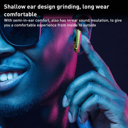 wk vb05 pioneer series wireless bluetooth earphones side angle