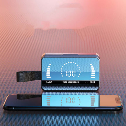 Wireless Bluetooth 5.0 Earphones waterproof test for sports.