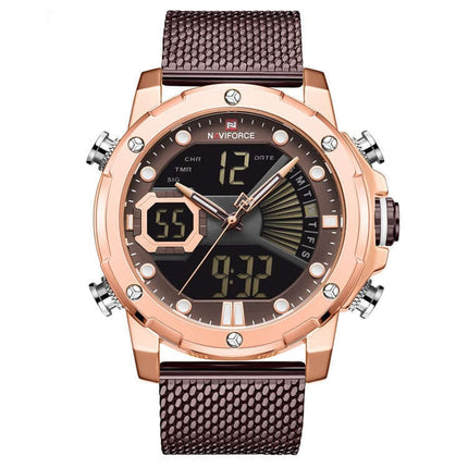 Waterproof Sports Quartz Watch for Men dial close-up