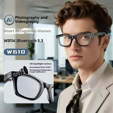 AI Translation Camera Smart Glasses 8mp video recording.
