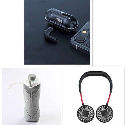 Air13 Pro Fully Transparent Bluetooth Earphones 5.3 black color.
