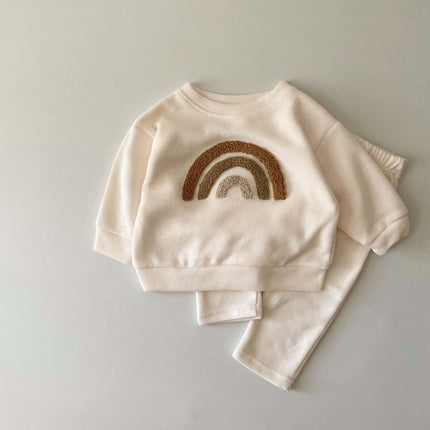 Alphabet Embroidery Baby Suit unisex newborn set.