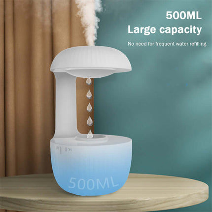alt="anti-gravity silent air humidifier with relaxing cool mist ultrasonic mist"