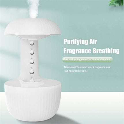 alt="anti-gravity silent air humidifier with relaxing cool mist office use"