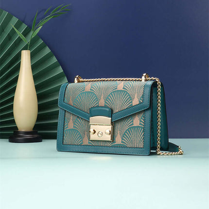 Artistic Embroidery Leather Women's Messenger Bag Premium Leather Craftsmanship