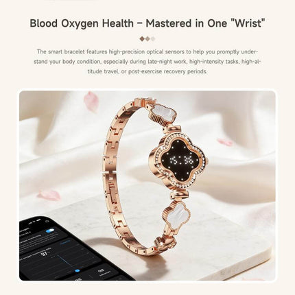 AuraGlow L8 Elegant Smart Wellness Health Bracelet Premium Wearable Technology