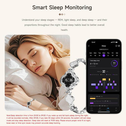 AuraGlow L8 Elegant Smart Wellness Health Bracelet Sleek Modern Appearance