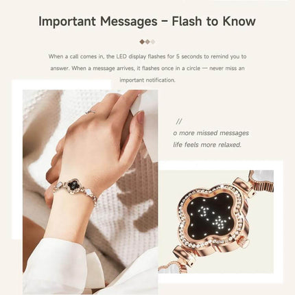 AuraGlow L8 Elegant Smart Wellness Health Bracelet Comfortable All Day Wear