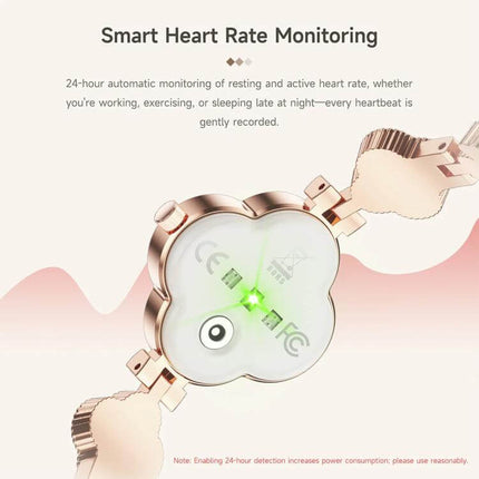 AuraGlow L8 Elegant Smart Wellness Health Bracelet Everyday Health Insights
