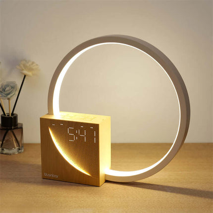 AuraZen Touch Bedside Lamp with Natural Sounds touch control sensitive lighting bar operation