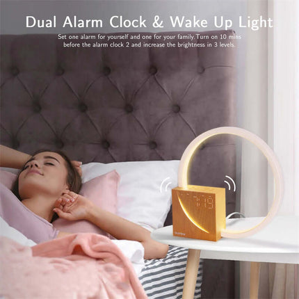 AuraZen Touch Bedside Lamp with Natural Sounds creative design style home decor piece