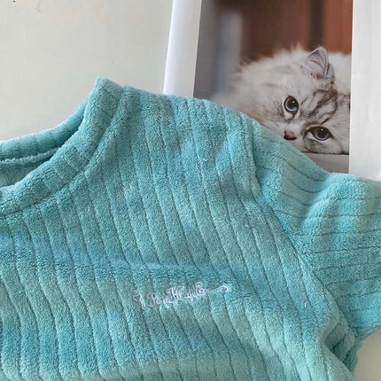 Autumn Velvet Ribbed Fleece 2 Piece Lounge Set pants design