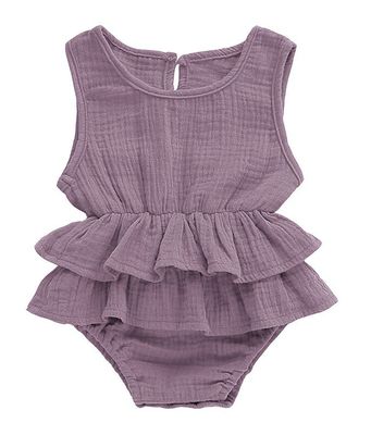 Baby Childrens Clothing Striped Sleeveless boy cotton romper.