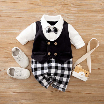 Baby Gentleman Jumpsuit one piece clothes.