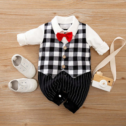Baby Gentleman Jumpsuit stylish boy fashion.