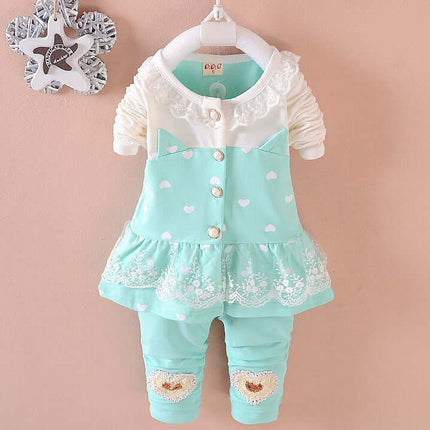 Baby Girls Clothing Sets yellow long pants suit.