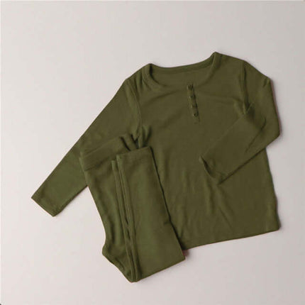 Baby Kids Pajamas Set warm autumn clothes.