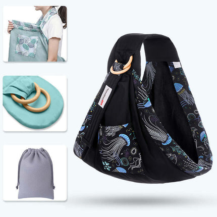 Baby Wrap Carrier Sling happyflute brand carrier.